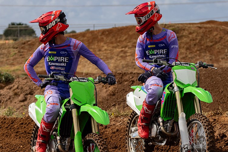 Luke Clout last rode an anniversary edition bike at the KX450 launch this year| PHOTO: ID MEDIA GROUP